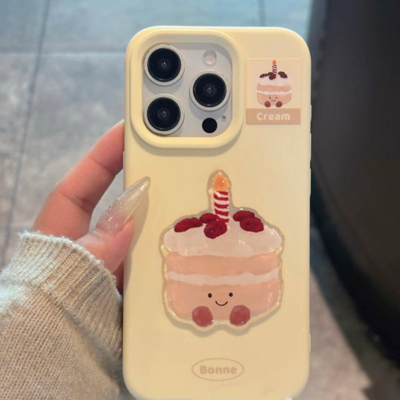 Cute Cake Muffin Phone Case For iPhone 17 16 15 14 13 12 Pro Max Plus 11
