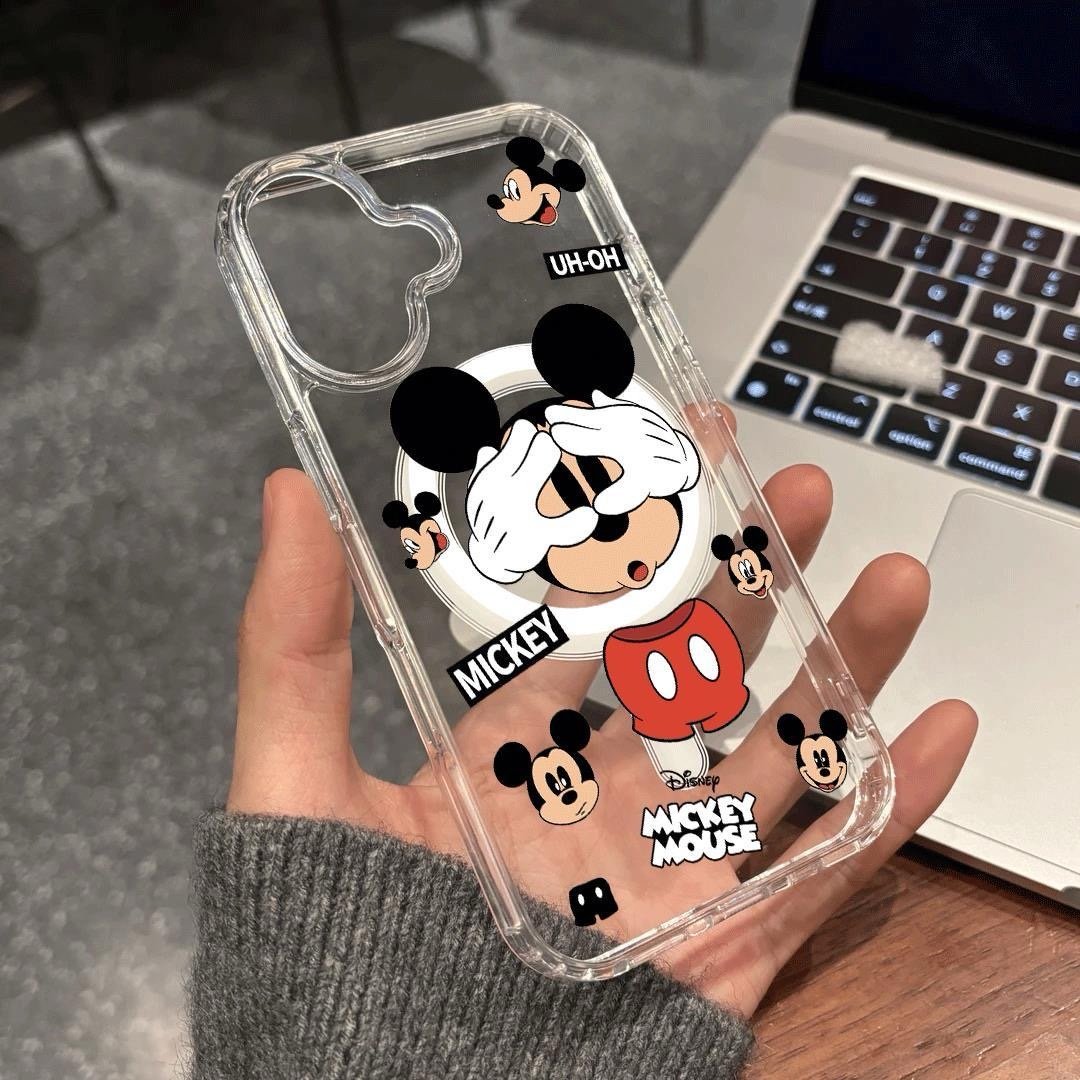 Cartoon Mick Mouse Phone Case for iPhone 17 Air 16 15 14 13 12 11 Pro Max X XR XS Max 7 8 Plus