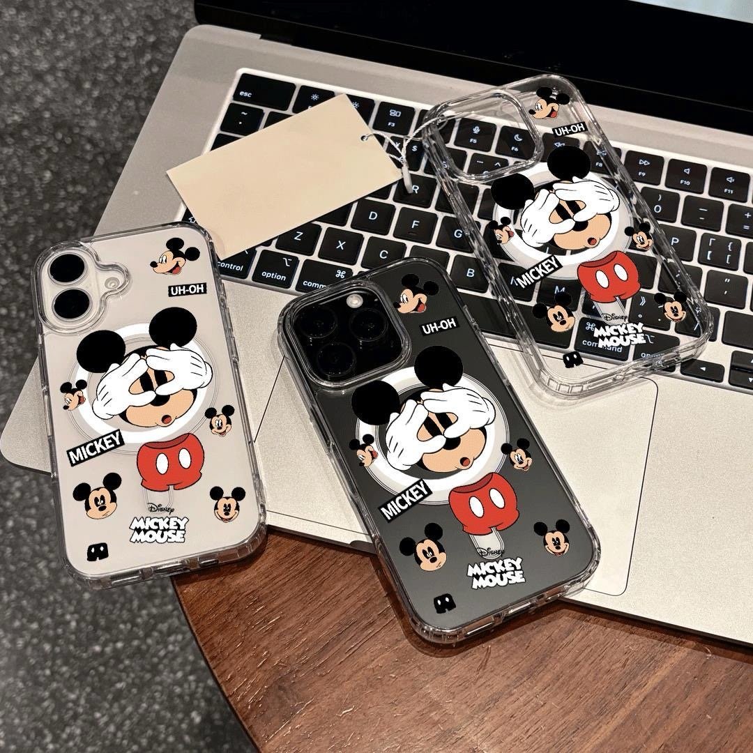 Cartoon Mick Mouse Phone Case for iPhone 17 Air 16 15 14 13 12 11 Pro Max X XR XS Max 7 8 Plus