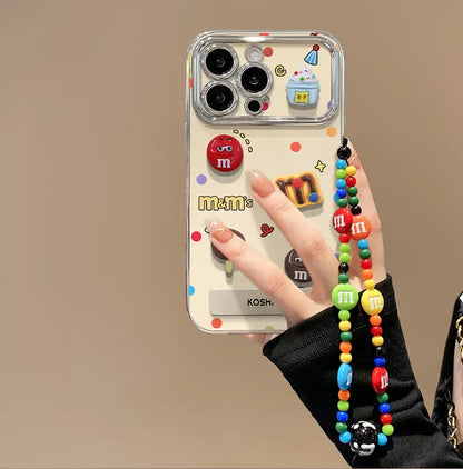 Bonita funda de silicona con espejo y soporte para iPhone 17, 16, 15, 14, 13, 12, 11 Pro Max, X, Xr, 7 y 8