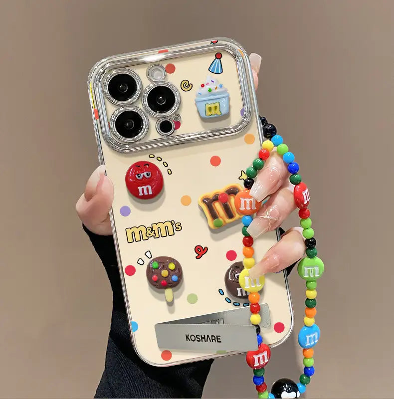 Bonita funda de silicona con espejo y soporte para iPhone 17, 16, 15, 14, 13, 12, 11 Pro Max, X, Xr, 7 y 8