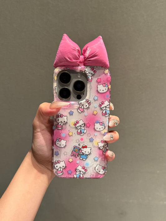 Kitty Pink Bow Hipper Cute Kawaii Phone Case