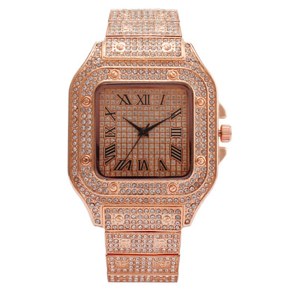 Golden Full Diamond Starry Luxury Quartz Watch