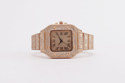 Golden Full Diamond Starry Luxury Quartz Watch