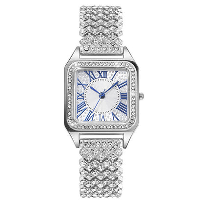 Gold Full Diamond Luxury Quartz Watch