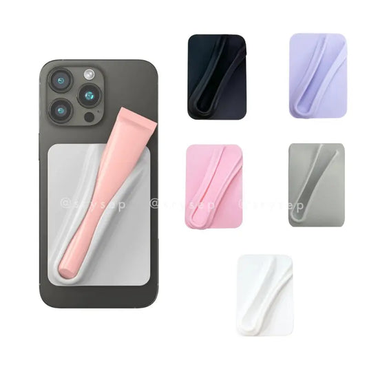 Candy Color Silicone Lipstick Phone Grip Bracket Makeup Beauty Trend Mobile Phone Holder Adhesive Lazy Desktop Chase Boker Grip