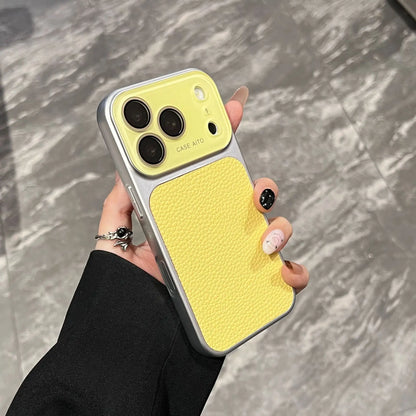 High-value retro multi-color minimalist leather phone case