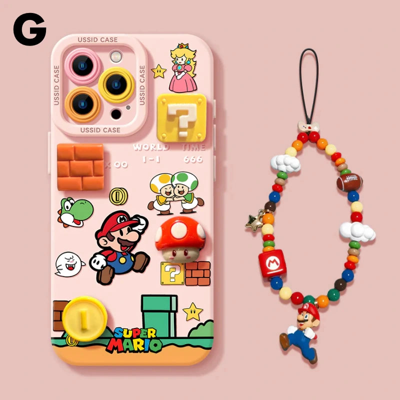 iPhone Beads Series | Mario Liquid Silicone Phone Case