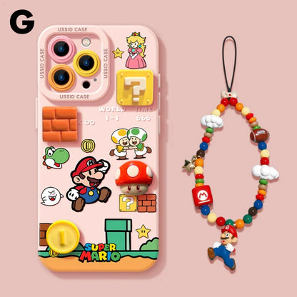 iPhone Beads Series | Mario Liquid Silicone Phone Case