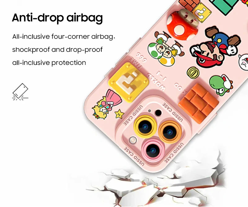 iPhone Beads Series | Mario Liquid Silicone Phone Case