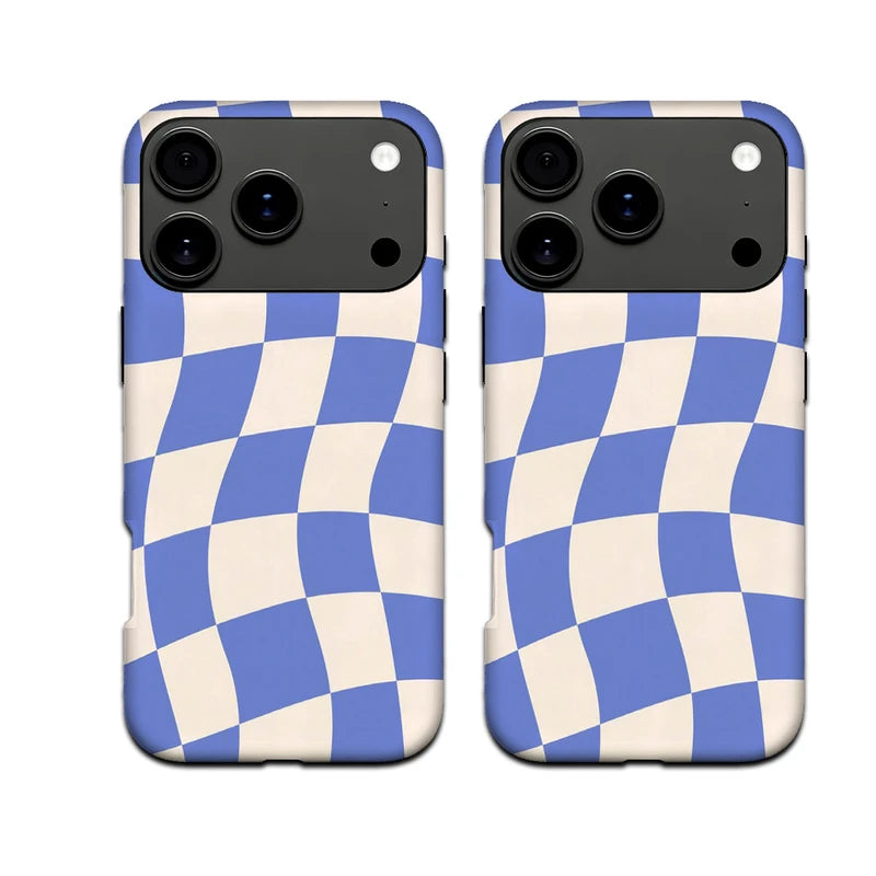 Neutral Checkerboard MagSafe iPhone Case Scratch-resistant Case for Samsung