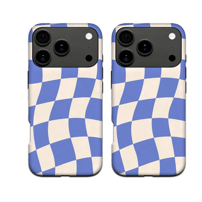 Neutral Checkerboard MagSafe iPhone Case Scratch-resistant Case for Samsung