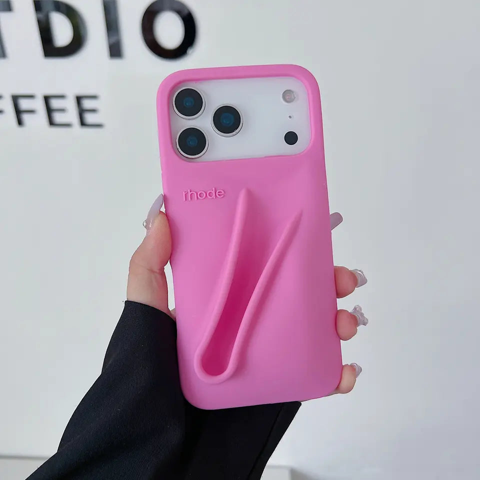 Candy Color Lipstick Holder Phone Case For iPhone 17 16 15 14 13 12 11 Pro Max Plus