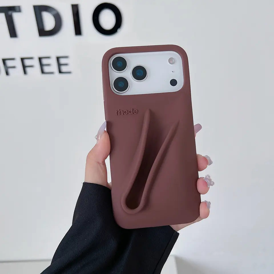 Candy Color Lipstick Holder Phone Case For iPhone 17 16 15 14 13 12 11 Pro Max Plus