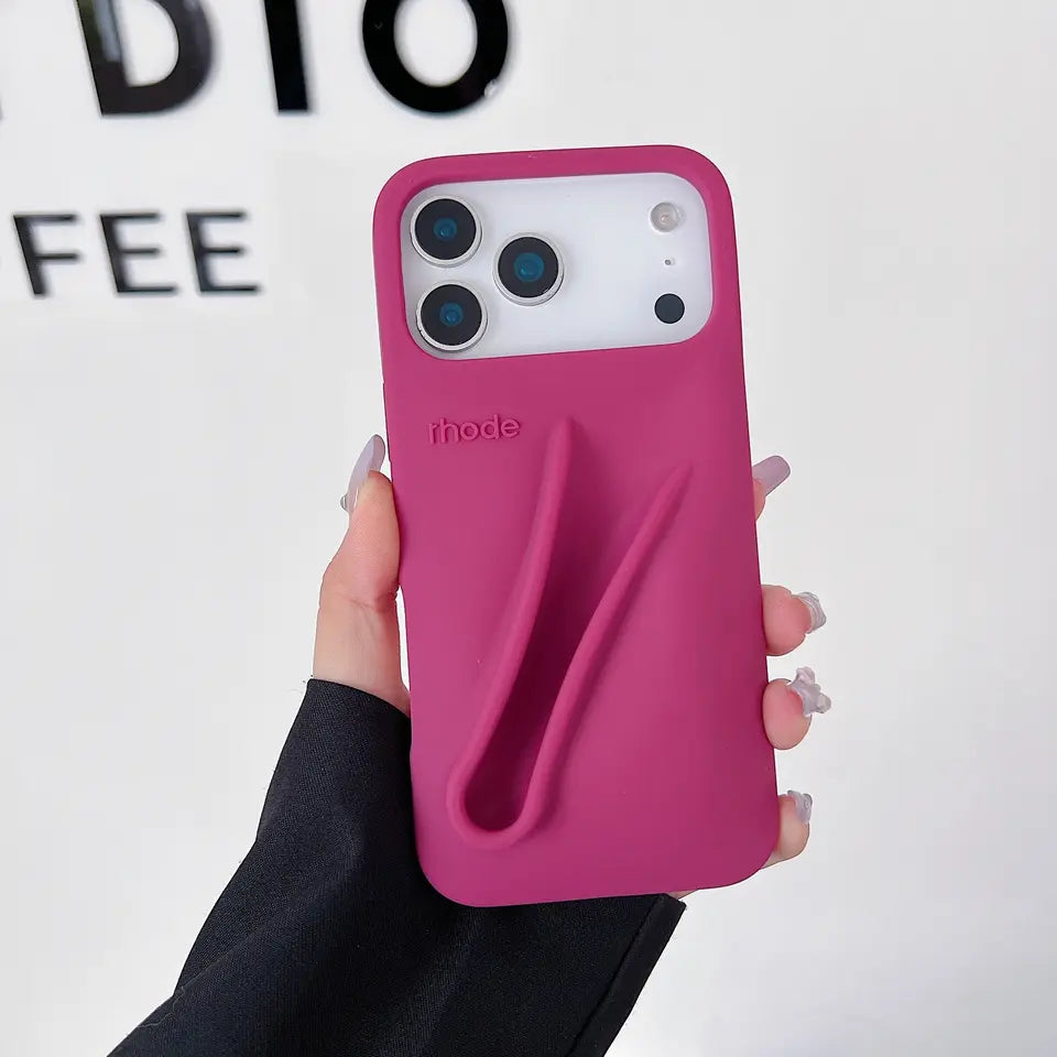 Candy Color Lipstick Holder Phone Case For iPhone 17 16 15 14 13 12 11 Pro Max Plus