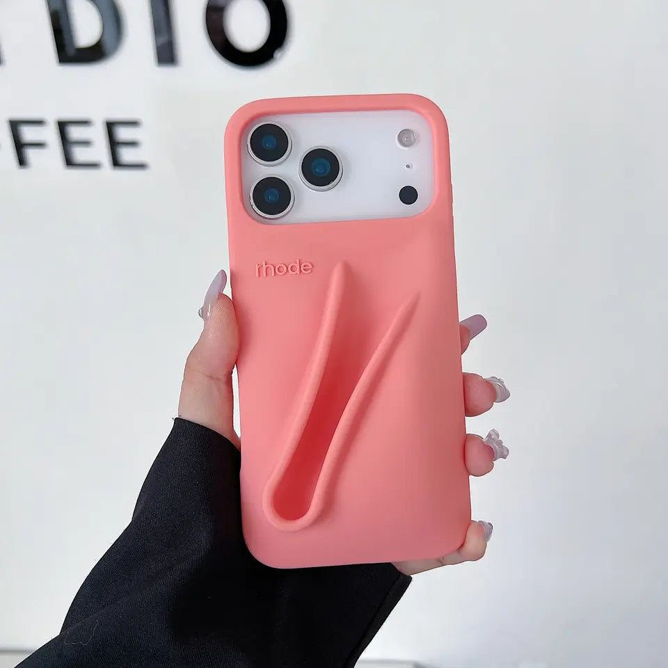 Candy Color Lipstick Holder Phone Case For iPhone 17 16 15 14 13 12 11 Pro Max Plus