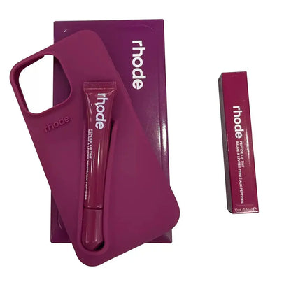 Candy Color Lipstick Holder Phone Case Set For iPhone 17 16 15 14 13 12 11 Pro X Max 7 8 Plus