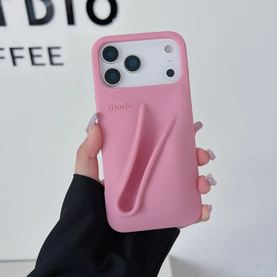 Candy Color Lipstick Holder Phone Case For iPhone 17 16 15 14 13 12 11 Pro Max Plus