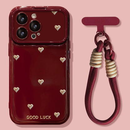 Makeup Mirror Lens Protector Cute Bow Heart Phone Case For iPhone 17 16 15 14 13 12 Pro Max Plus 11 XR 7 8 6