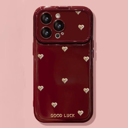 Makeup Mirror Lens Protector Cute Bow Heart Phone Case For iPhone 17 16 15 14 13 12 Pro Max Plus 11 XR 7 8 6