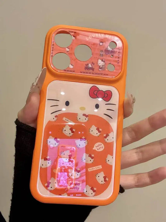 Cute Kitty Mirror Back Cover For iPhone 17 16 15 Pro Max Case