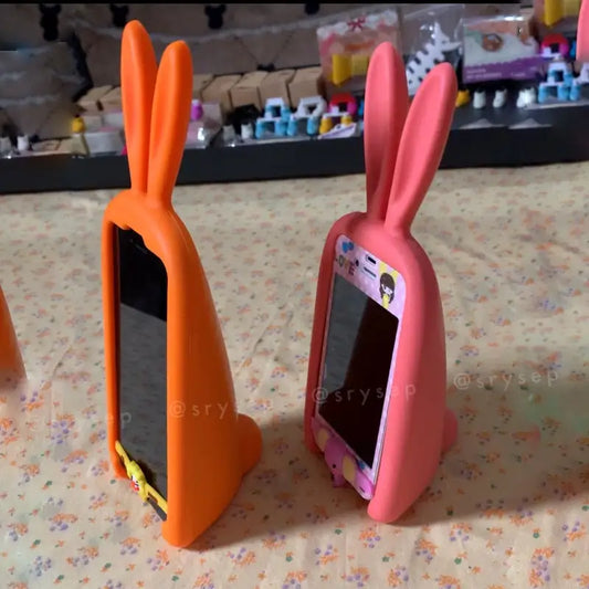 Pink Standing Rabbit Cute Kawaii 3D Phone Case Back Cover