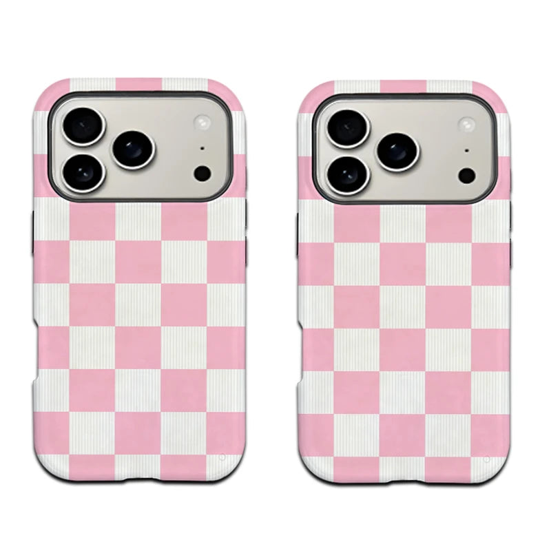 Neutral Checkerboard MagSafe iPhone Case Scratch-resistant Case for Samsung