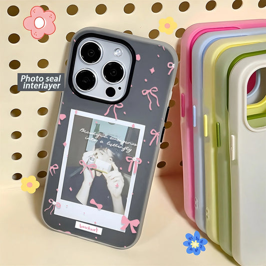 Cute Pink Bow Silicone Phone Case for iPhone 17 16 15 14 13 12 11 Pro Max X Xr 7 8