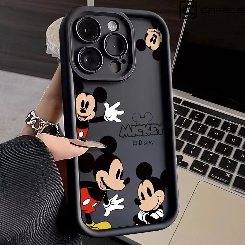 Cute Mick Cartoon Mouse Protective Case for iPhone 17 Air 16 15 14 13 12 11 Pro Max Plus X Xr 7 8