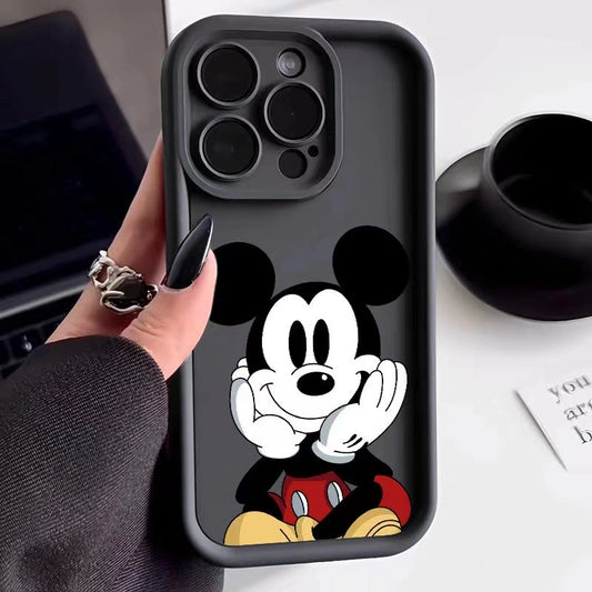 Cute Mick Cartoon Mouse Protective Case for iPhone 17 Air 16 15 14 13 12 11 Pro Max Plus X Xr 7 8