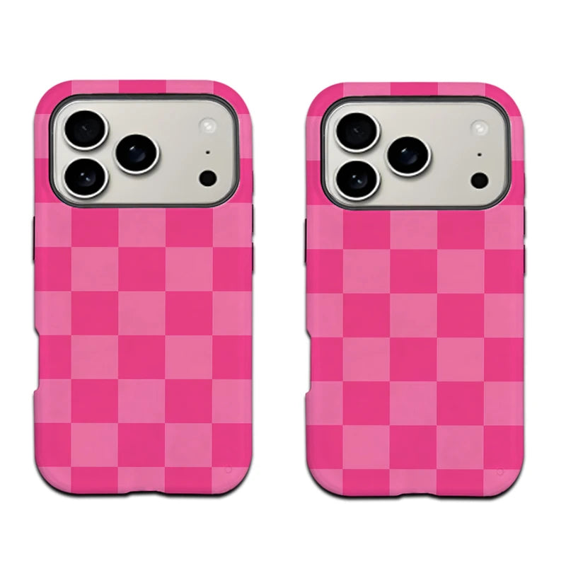 Neutral Checkerboard MagSafe iPhone Case Scratch-resistant Case for Samsung