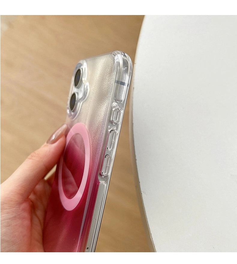 Glitter Gradient Magnetic MagSafe Case for iPhone Plus Pro Max 17 Air 16 15 14 13 12 11