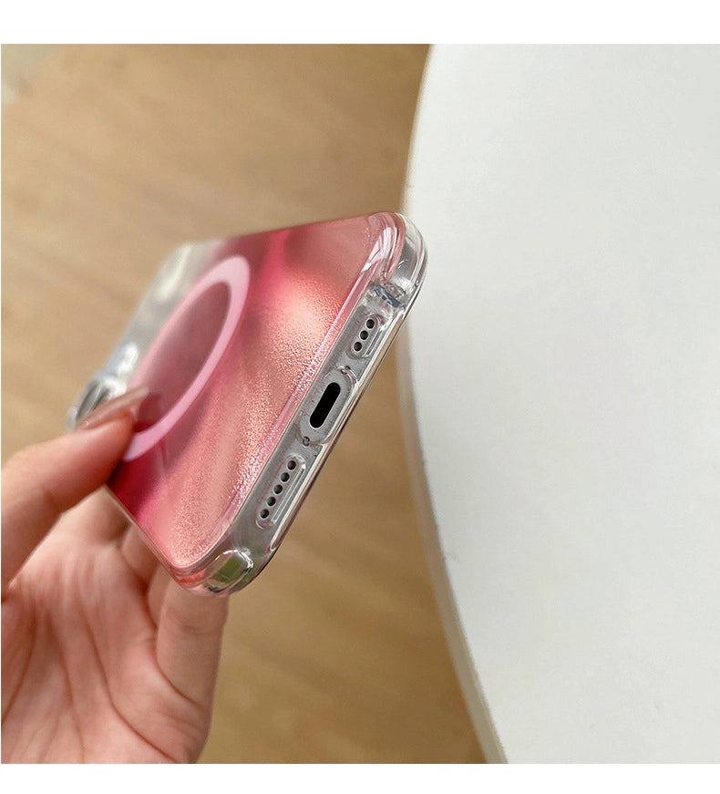 Glitter Gradient Magnetic MagSafe Case for iPhone Plus Pro Max 17 Air 16 15 14 13 12 11