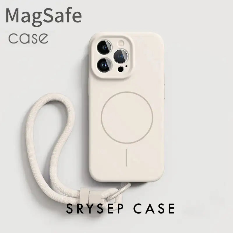 Lanières pour iPhone | Coque en silicone liquide compatible MagSafe
