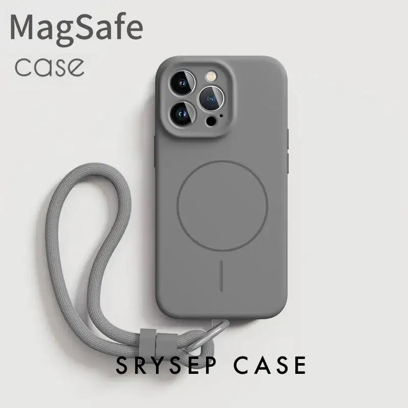 Lanières pour iPhone | Coque en silicone liquide compatible MagSafe