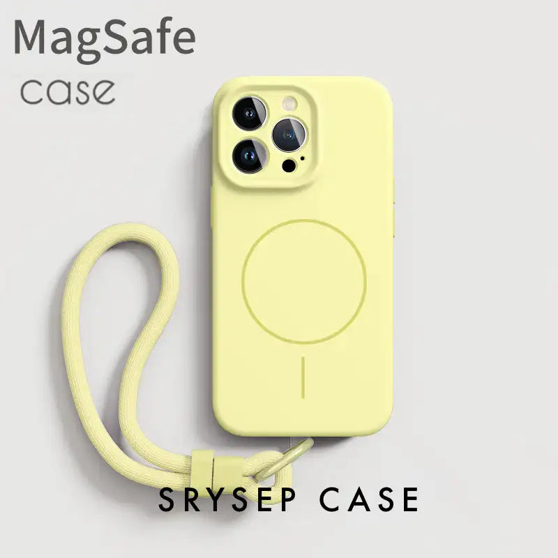 Lanières pour iPhone | Coque en silicone liquide compatible MagSafe