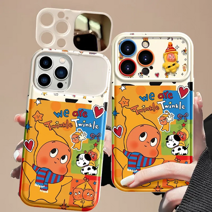 Cute star-shaped flip-cover phone case
