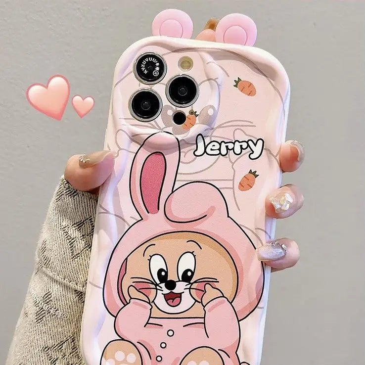 Cute Cat Mouse Phone Case For iPhone Back Cover