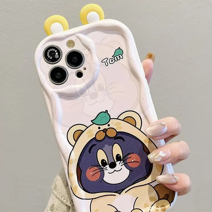 Cute Cat Mouse Phone Case For iPhone Back Cover