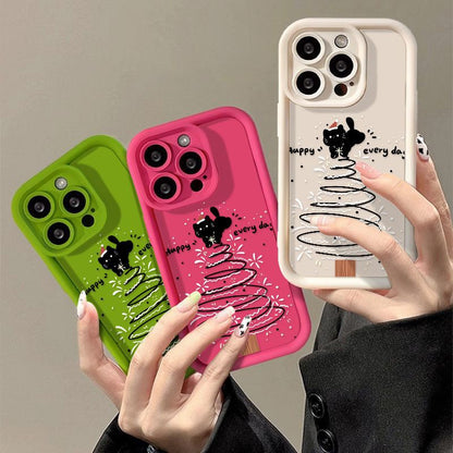 Cat Silicone Phone Case for iPhone