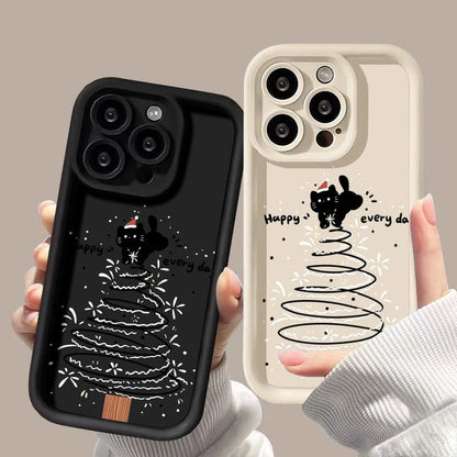 Cat Silicone Phone Case for iPhone