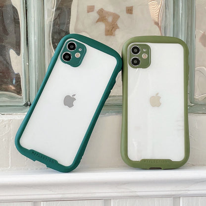 Funda de iPhone con revestimiento de protección de lente de acrílico transparente