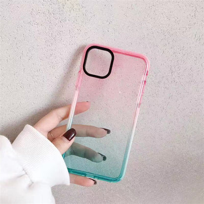 Vinilo o funda para iPhone Doble degradado de color transparente