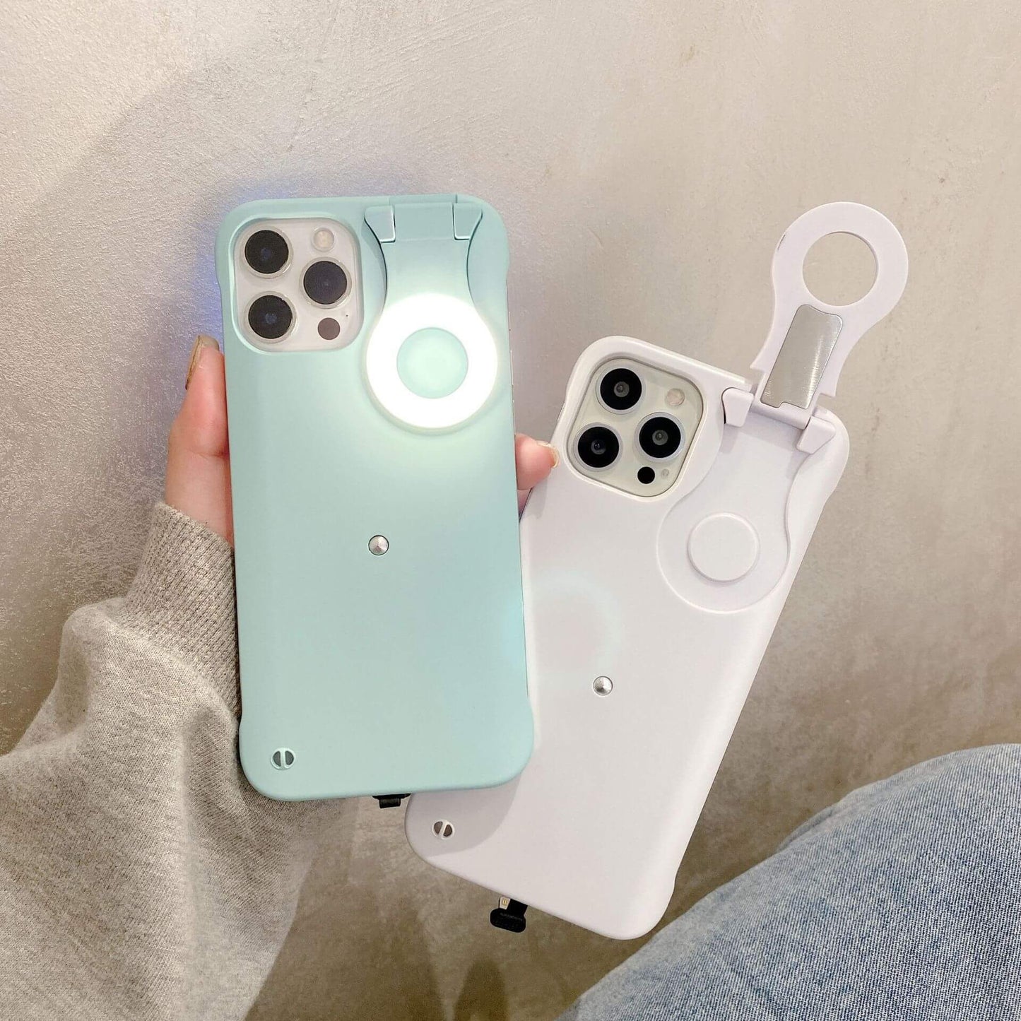 Selfie Light Phone Case For iPhone