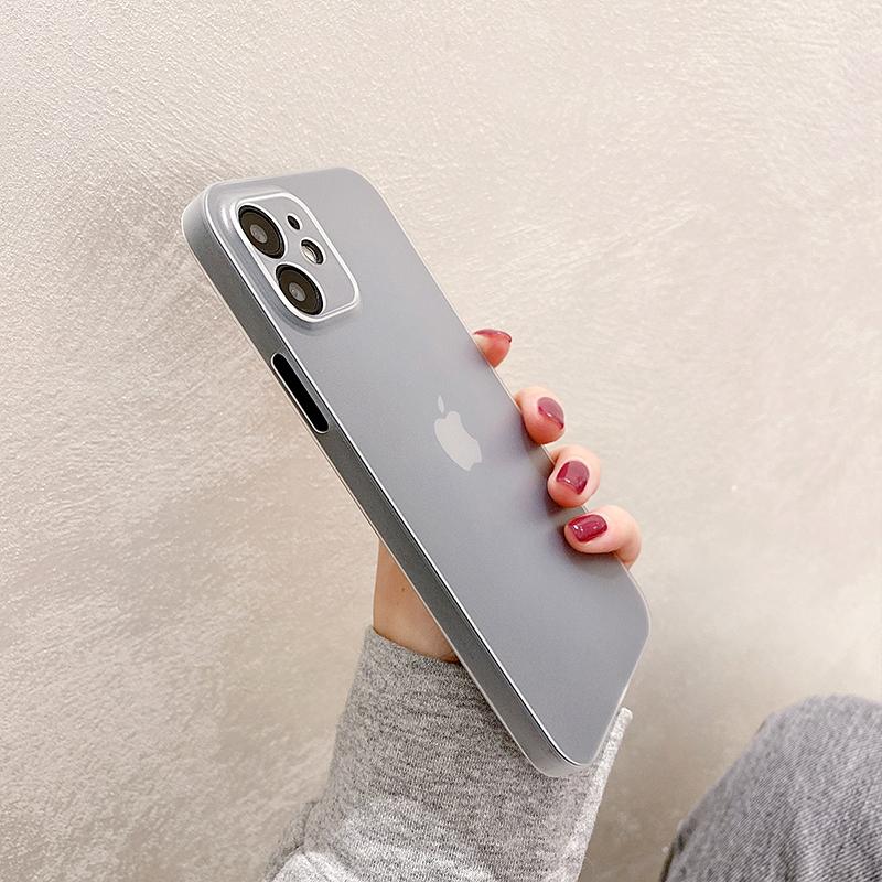 Fashion Matte Silicone Clear Soft iPhone Case