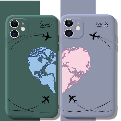 Fly Over Earth Fall In Love Couple iPhone Case Back Cover