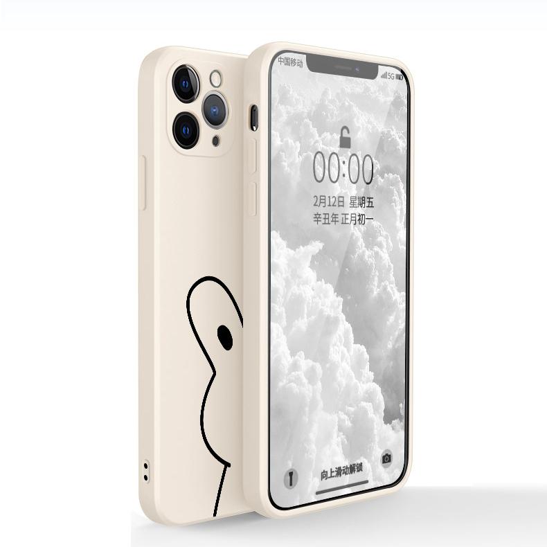 Funda de silicona suave para iPhone de pareja de osos lindos de dibujos animados