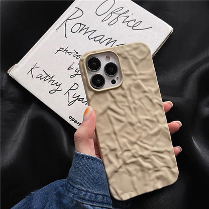 Cute Folds Shockproof Compatible with iPhone Case