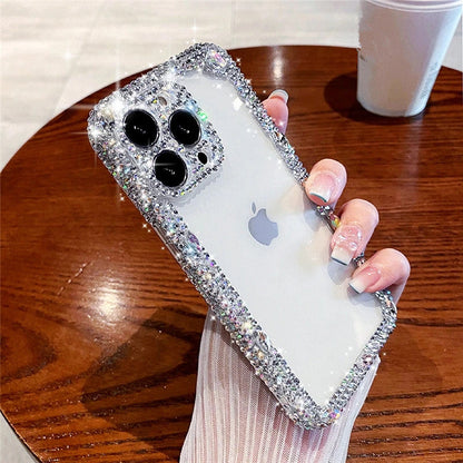 Glitter Bling Diamond Crystal Transparent Compatible with iPhone Case