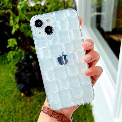 3D Ice Cubes Weave Grid Compatible with iPhone Case